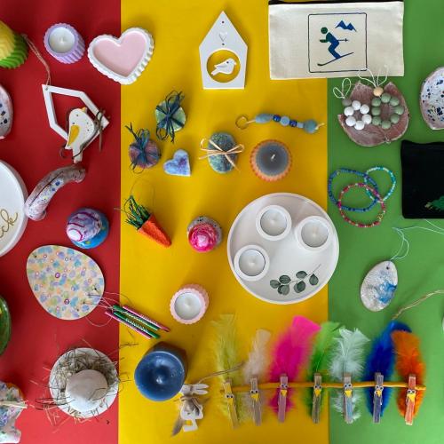 Vielfalt der Produkte für Künstler & Eierlei