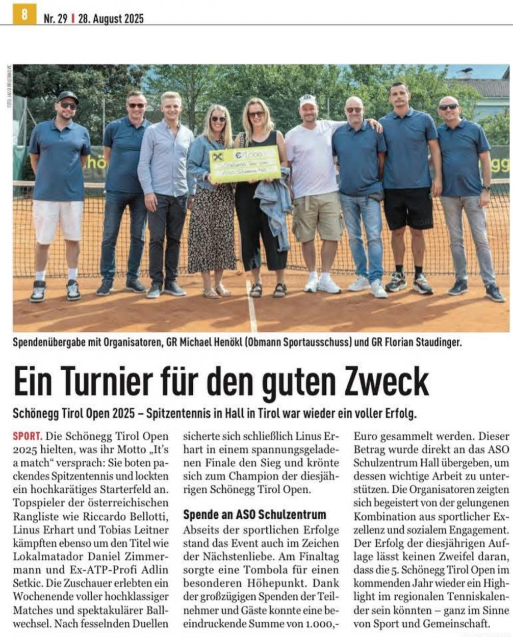 Tennis Spende